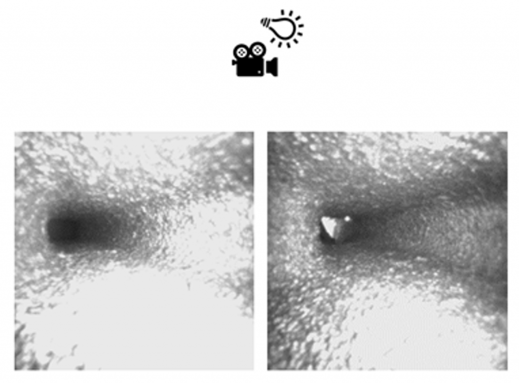 Nanocamera front light inspection configuration